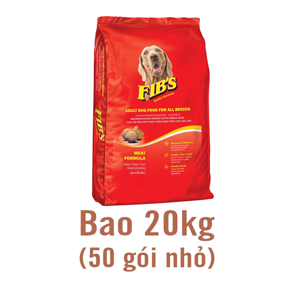 (Bao 20kg) 2 loại APro & FIB's Thức ăn cho chó dạng hạt cho MỌI LOẠI chó (chó lớn trên 10kg) fib