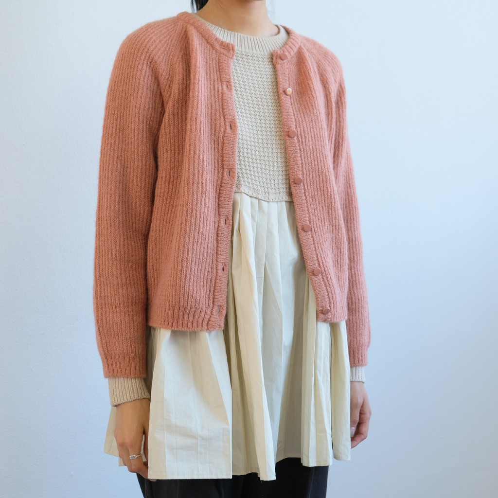 [gwilee] half knit pleated blouse - áo len phối kiểu Hàn Quốc | BigBuy360 - bigbuy360.vn