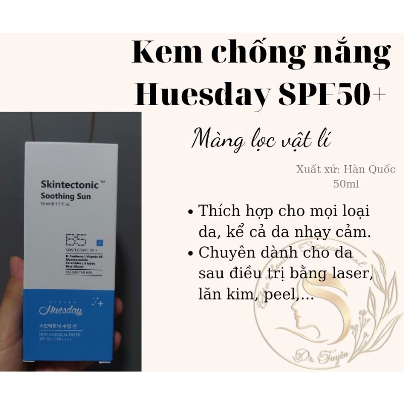 Kem chống nắng vật lý Huesday Spf 50 - Hàn Quốc- 50ml