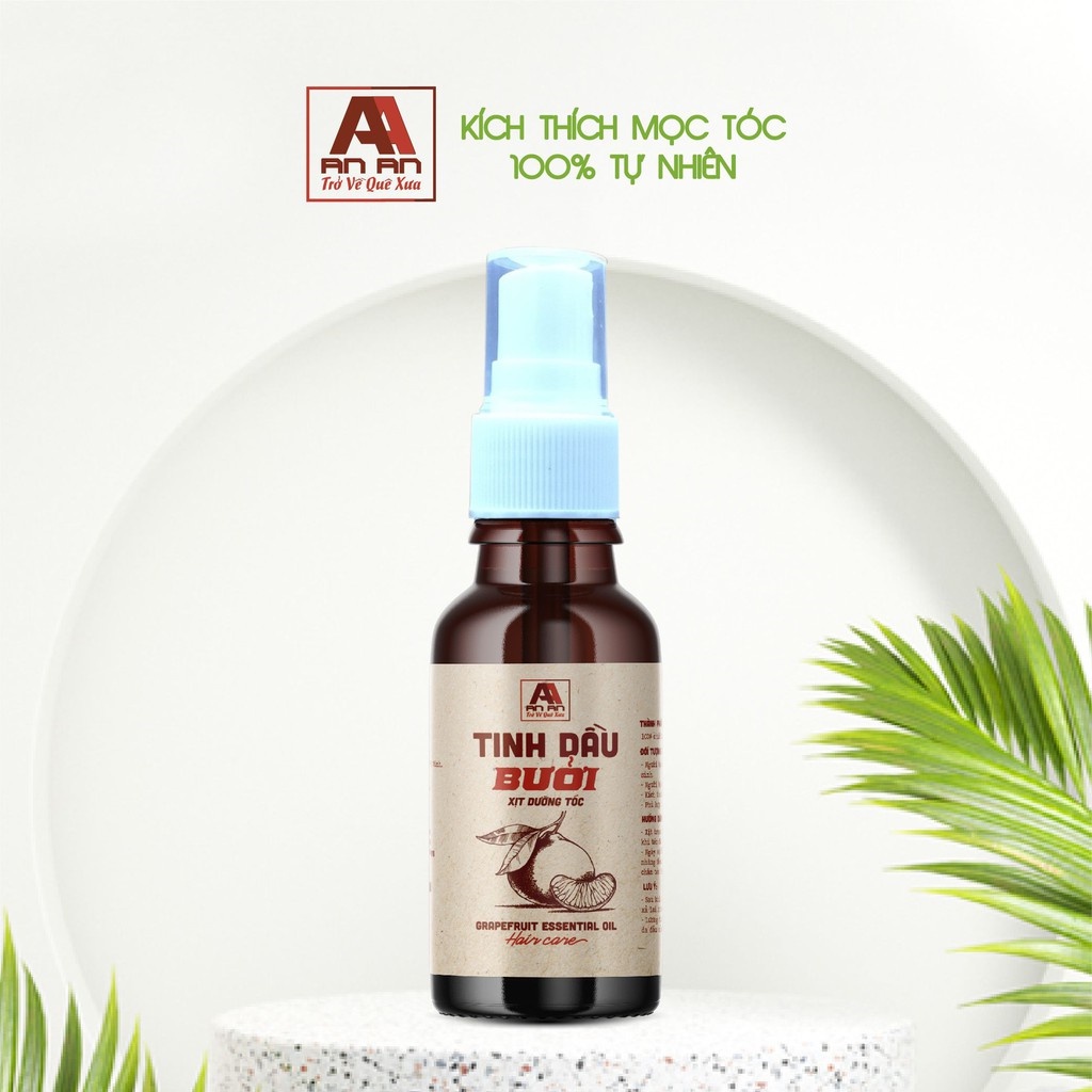Xịt dưỡng mọc tóc hữu cơ An An kích thích mọc tóc 50ml, từ 100% tinh chất bưởi