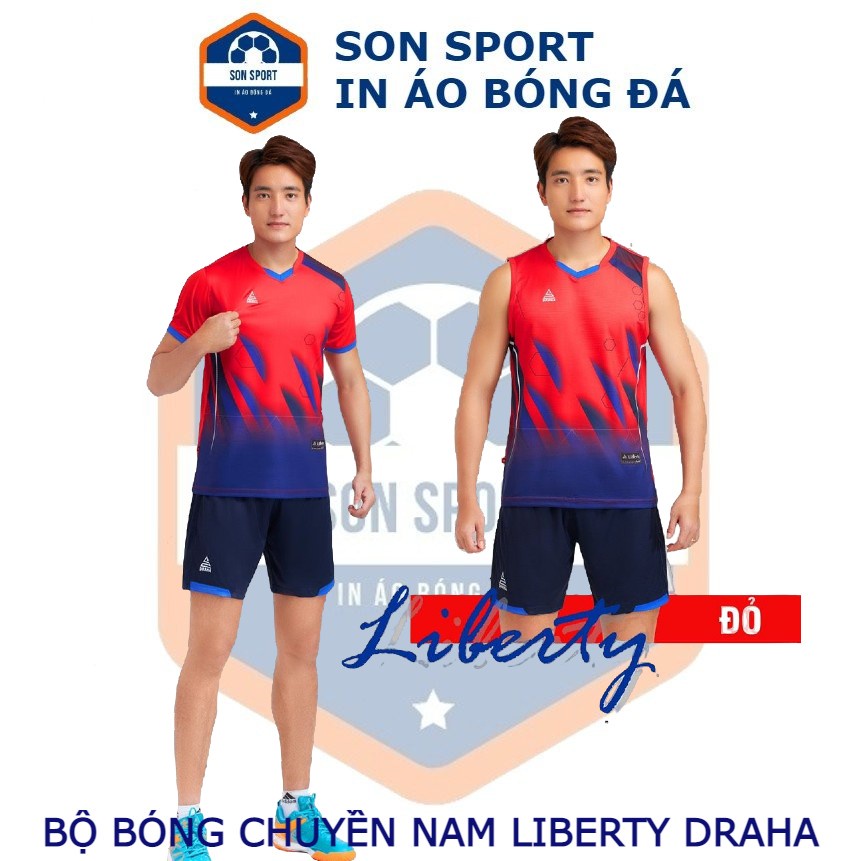Bộ Quần Áo Bóng Chuyền Nam Ngắn Tay/ Ba Lỗ Liberty Draha
