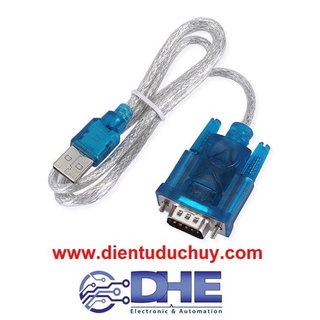 CÁP CHUYỂN ĐỔI USB <--> RS232, CHIP HL340, ĐẦU RA CỔNG COM DB9 ĐỰC