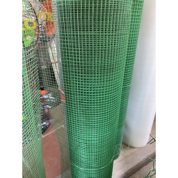 Lưới sắt bọc nhựa mắt 0,5cm - lưới chắn côn trùng, chắc chuột khổ cao 1 mét