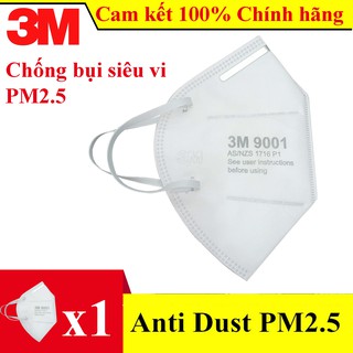[CHÍNH HÃNG] Set 5 khẩu trang chính hãng 3M 9001