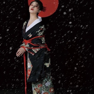 Kimono nhật bản dài tay ( sẵn )