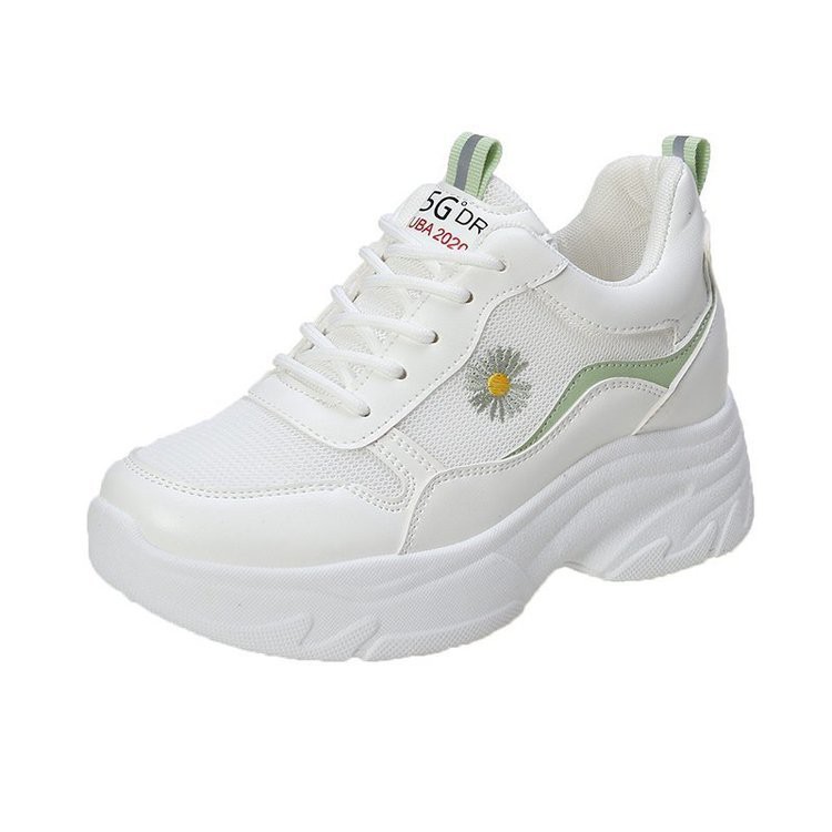 GIÀY NỮ ĐỘN ĐẾ 7 CM DÁNG THỂ THAO TĂNG CHIỀU CAO HÌNH HOA CÚC HOT TREND G 62 | BigBuy360 - bigbuy360.vn