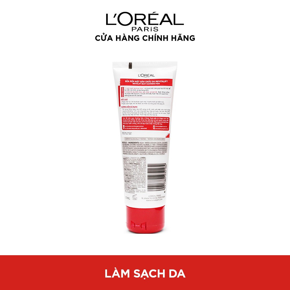 Sữa Rửa Mặt Làm Sạch Và Săn Chắc Da L’Oreal Paris Revitalift 100ml