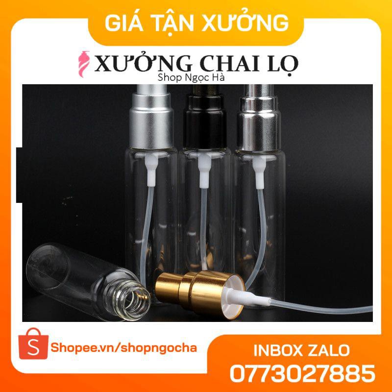 Lọ chiết nước hoa thủy tinh tròn 10ml đựng dầu thơm