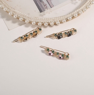 Kẹp tóc đính pha lê hình quả dây dễ thương dành cho nữ