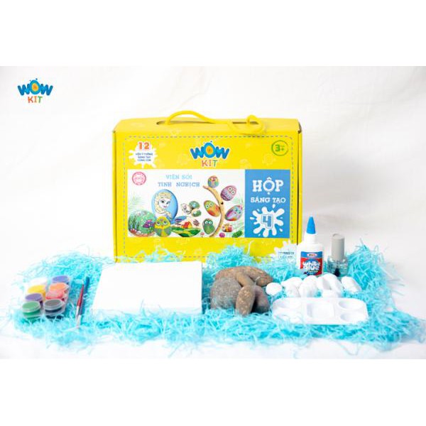 Đồ Chơi Sáng Tạo cho bé Wow Art Kit 4 - Chủ đề Viên sỏi tinh nghịch - rèn luyện tư duy sáng tạo, làm quà tặng cho con