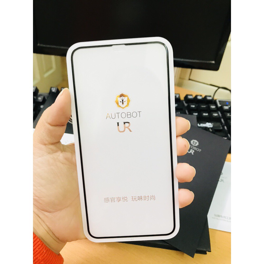 Kính cường lực Autobot chống bụi cho Iphone XS Max 0.25mm Full màn