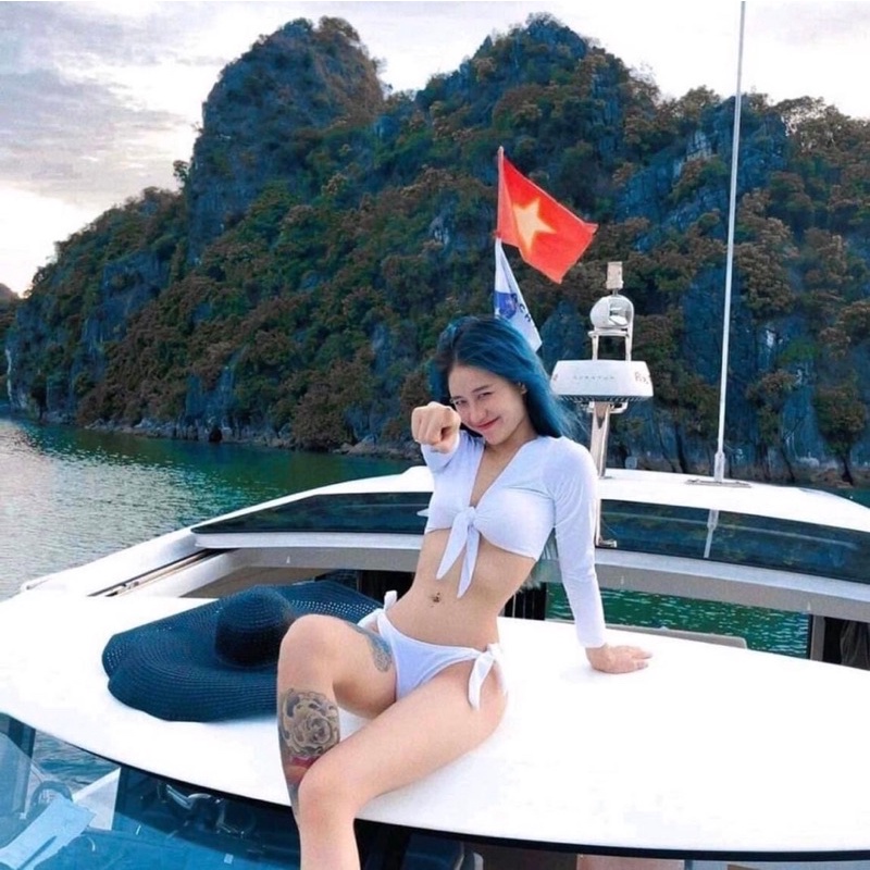 [BIKINI TAY DÀI 2022] Bikini Đồ bơi nữ 2 mảnh ÁO TAY DÀI mix quần chip nơ to sexy nhiều màu