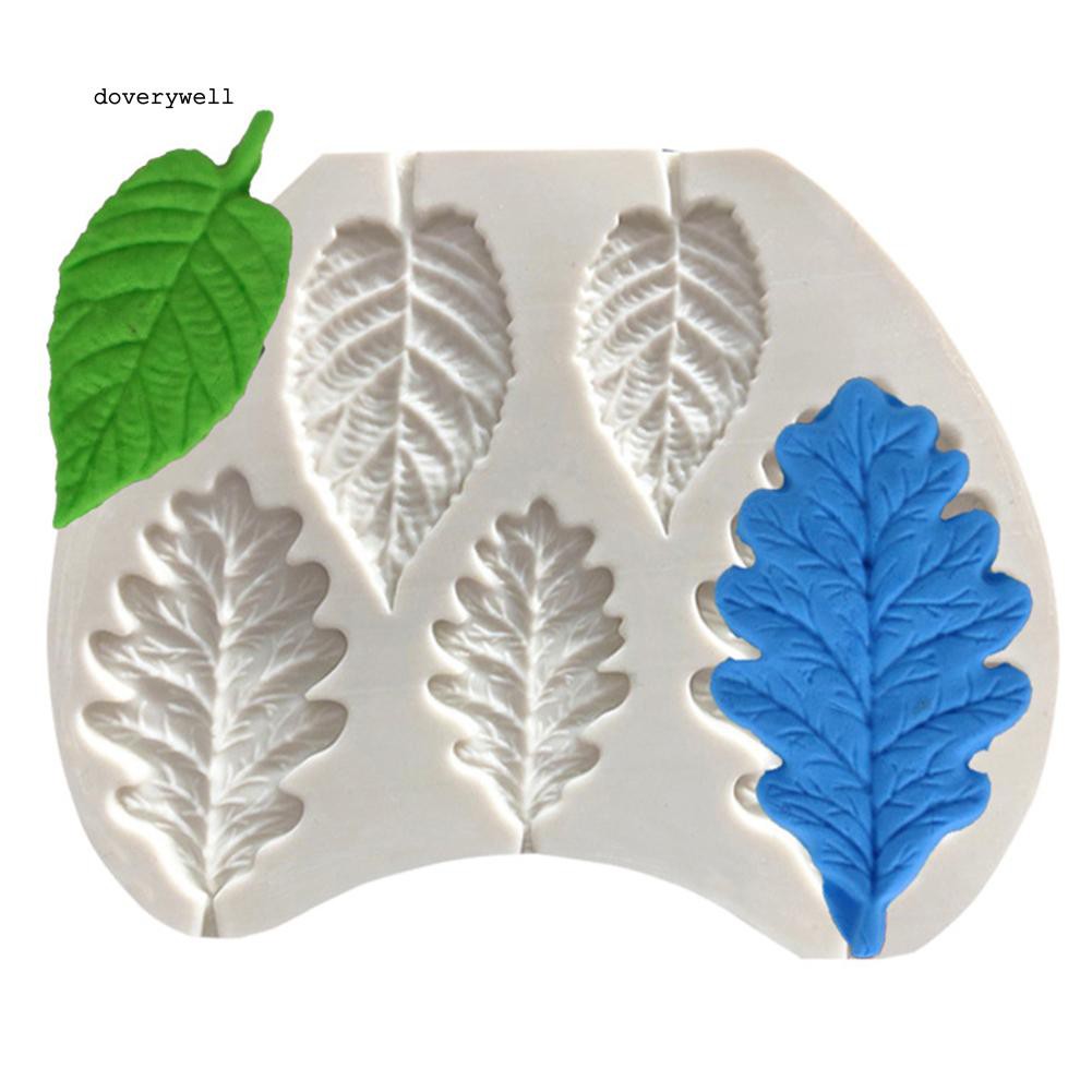 Khuôn bánh silicone 5 hình lá chuyên dụng