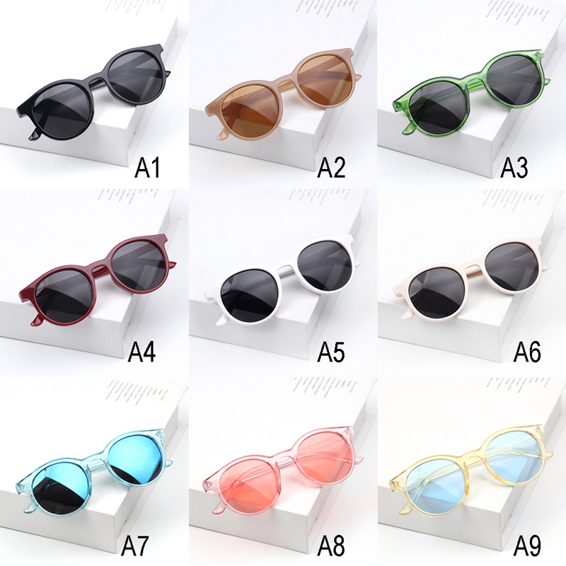 Kính mát thiết kế gọng tròn chống tia UV thời trang dành cho trẻ em