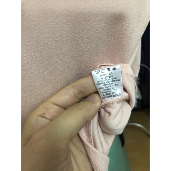 Đầm body nhún ngực haute monde màu hồng xanh đen vnxk