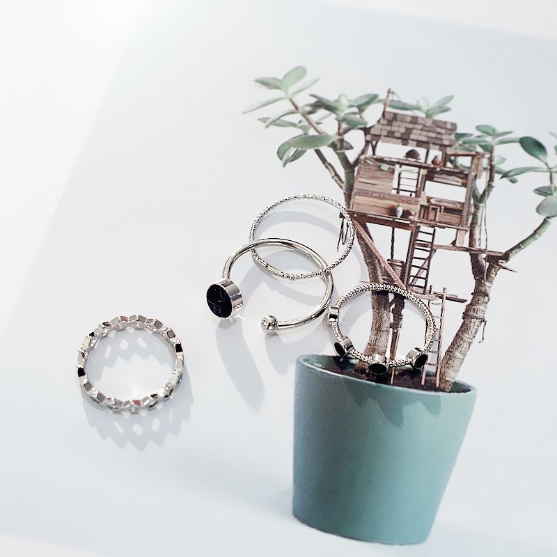 Set Nhẫn Thiết Kế Đơn Giản Thời Trang B448