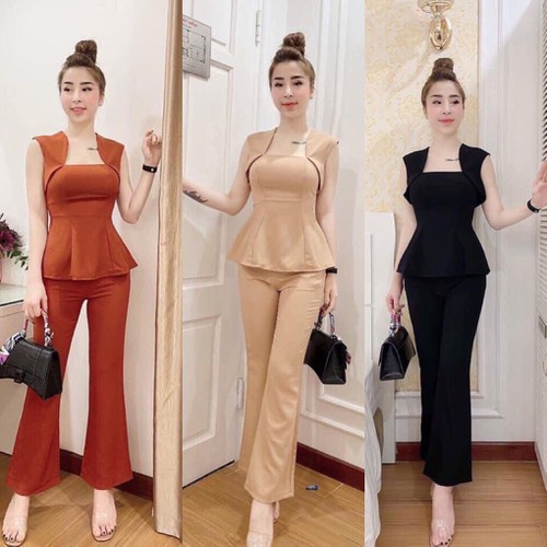 SET BỘ THỜI TRANG ỐNG LOE SÁT NÁCH DỄ THƯƠNG