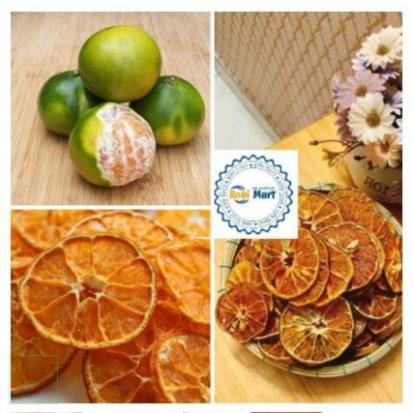 1KG QUÝT THÁI LÁT KHÔ THƠM NGON