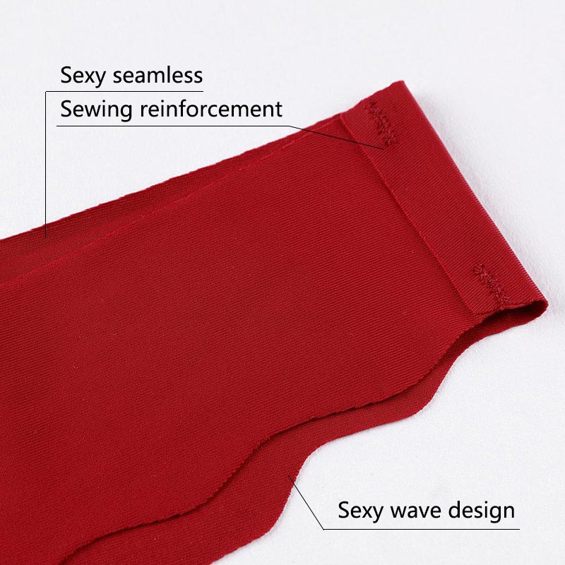 Quần lót lọt khe vải lụa không viền đũng quần hút ẩm cho nữ S-XXL