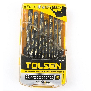 BỘ 19 MŨI KHOAN SẮT TOLSEN 75086