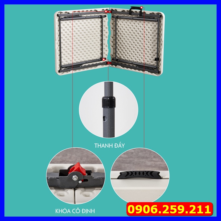 Bàn Gấp Gọn Ngoài Trời Cao Cấp , Bàn Gấp Thông Minh Siêu Bên, Siêu Tiện Lợi