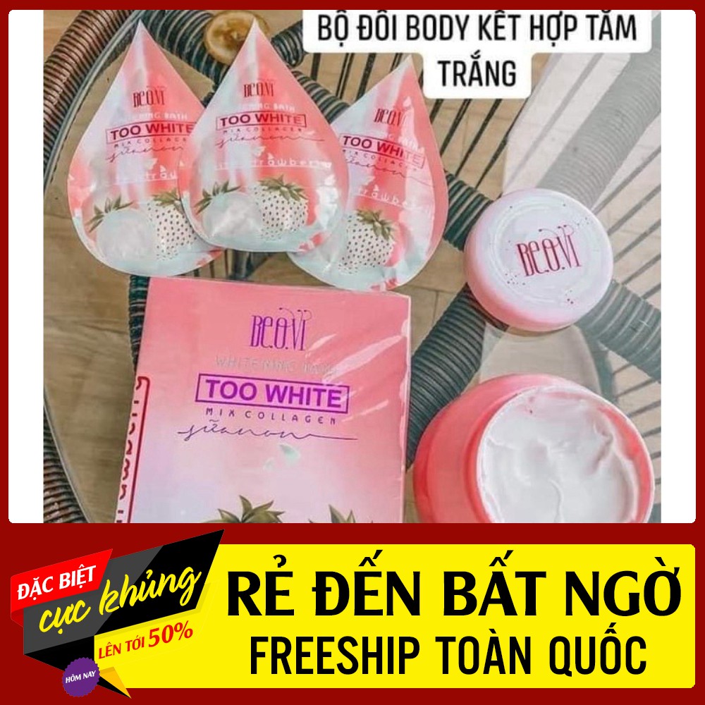 [chính hãng] COMBO TĂM TRẮNG ,KEM BODY BEOVI THU THUỶ