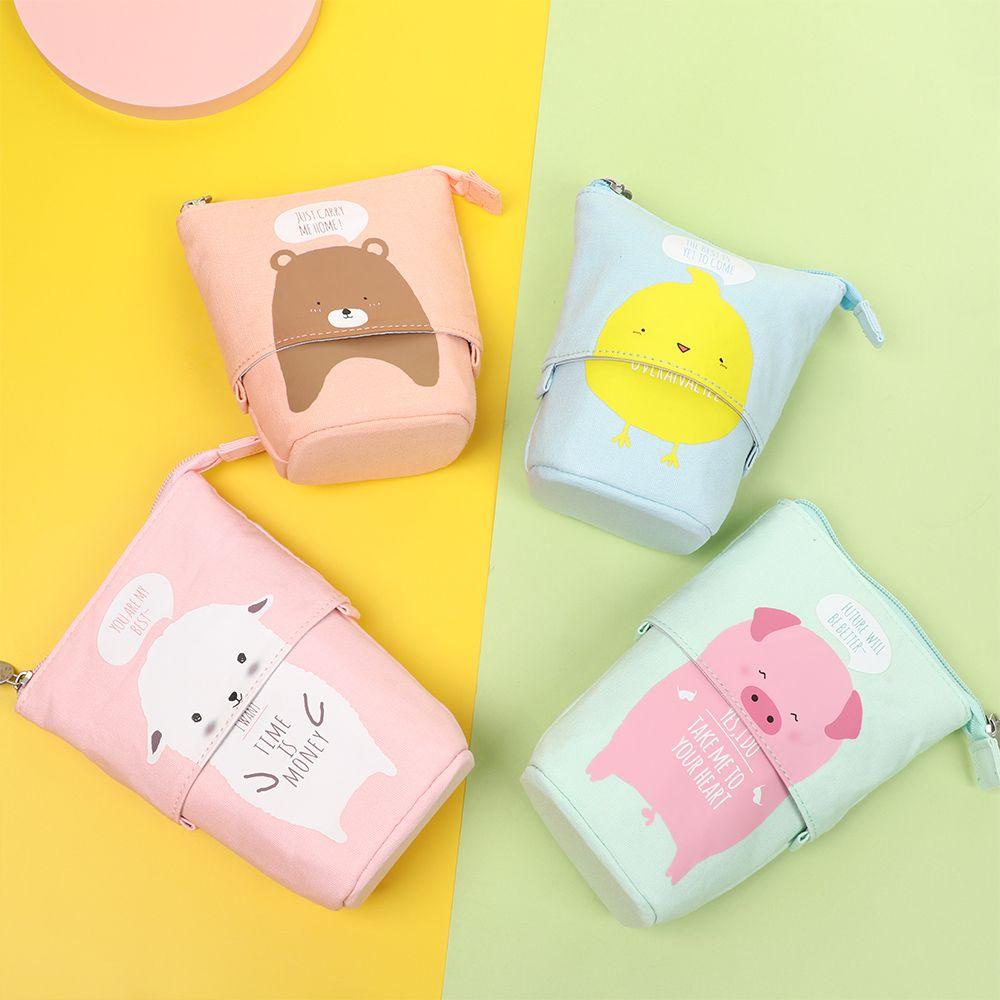 Túi Đựng Bút Chì Sức Chứa Lớn Có Khóa Kéo Thời Trang