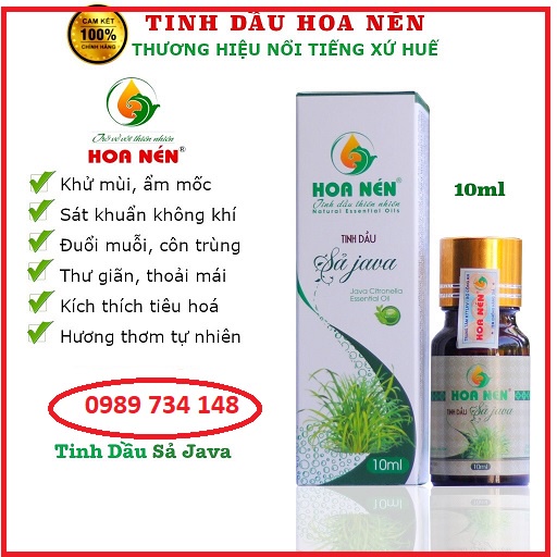 30ml Tinh dầu sả Java nguyên chất Hoa Nén