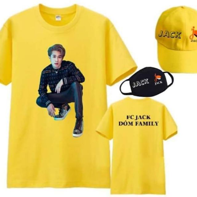 Combo Áo Jack Màu Vàng  FREESHIP  Giảm ngay 10k khi nhập [ AO JACK ] - Combo gồm 3 sản phẩm in theo yêu cầu