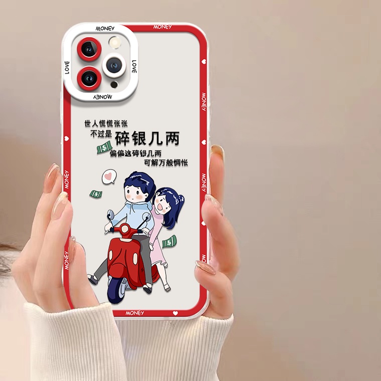 Ốp Điện Thoại Silicon TPU Mềm Trong Suốt In Họa Tiết Dễ Thương Chống Sốc Cho IPhone 14 13 12 Pro Max 11 XS XR X 8 7 6S Plus