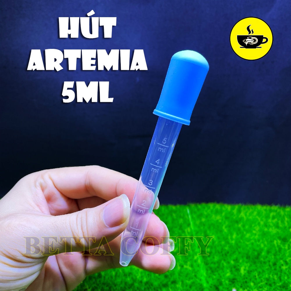 Ống hút Artemia cho cá ăn hút phân cá nhựa dẻo nhỏ giọt