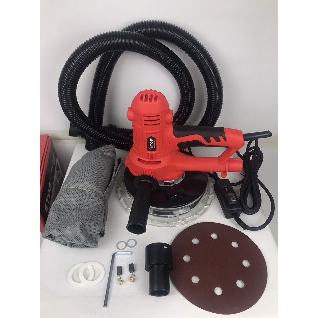 Máy chà tường, chà nhám SL1535 chính hãng ETOP, công suất 1350w, đĩa mài 180mm, có chế độ hút bụi