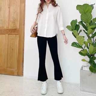 Quần bò loe rua gấu co giãn 4 chiều