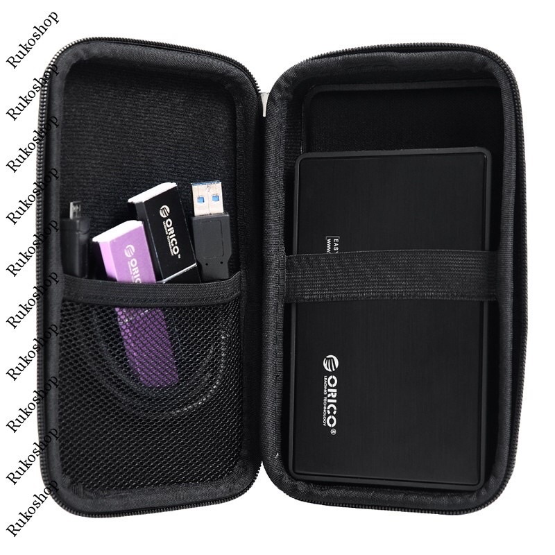 Túi chống sốc bảo vệ ổ cứng 2.5 inch GLOWY túi đựng box ngoài Hdd/ Ssd