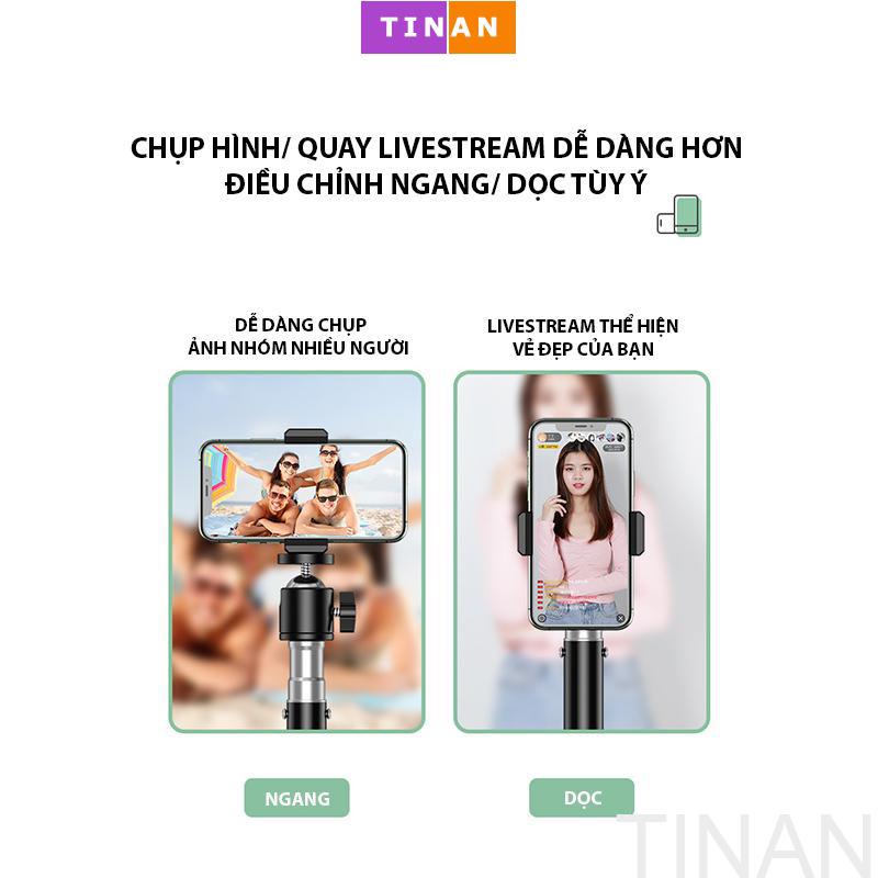 Giá Đỡ Điện Thoại Đa Chức Năng H8, Gậy Livestream 3 Chân Kim Loại, Có Thể Gắn Đèn Livestream