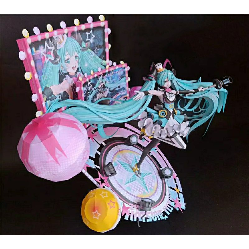 Mô hình giấy anime girl  Hatsune Miku Magical Mirai 2019