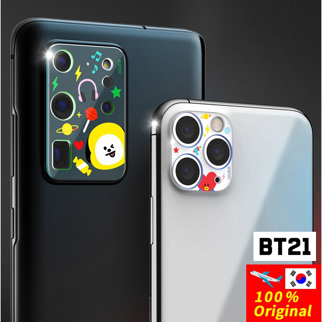 BTS BT21 Official Camera Protector/ Tata Chimmy Cooky RJ Mang Koya Shooky for Galaxy S20 S20 + S20 Ultra iPhone11 iPhone 11 Pro Pro Max
