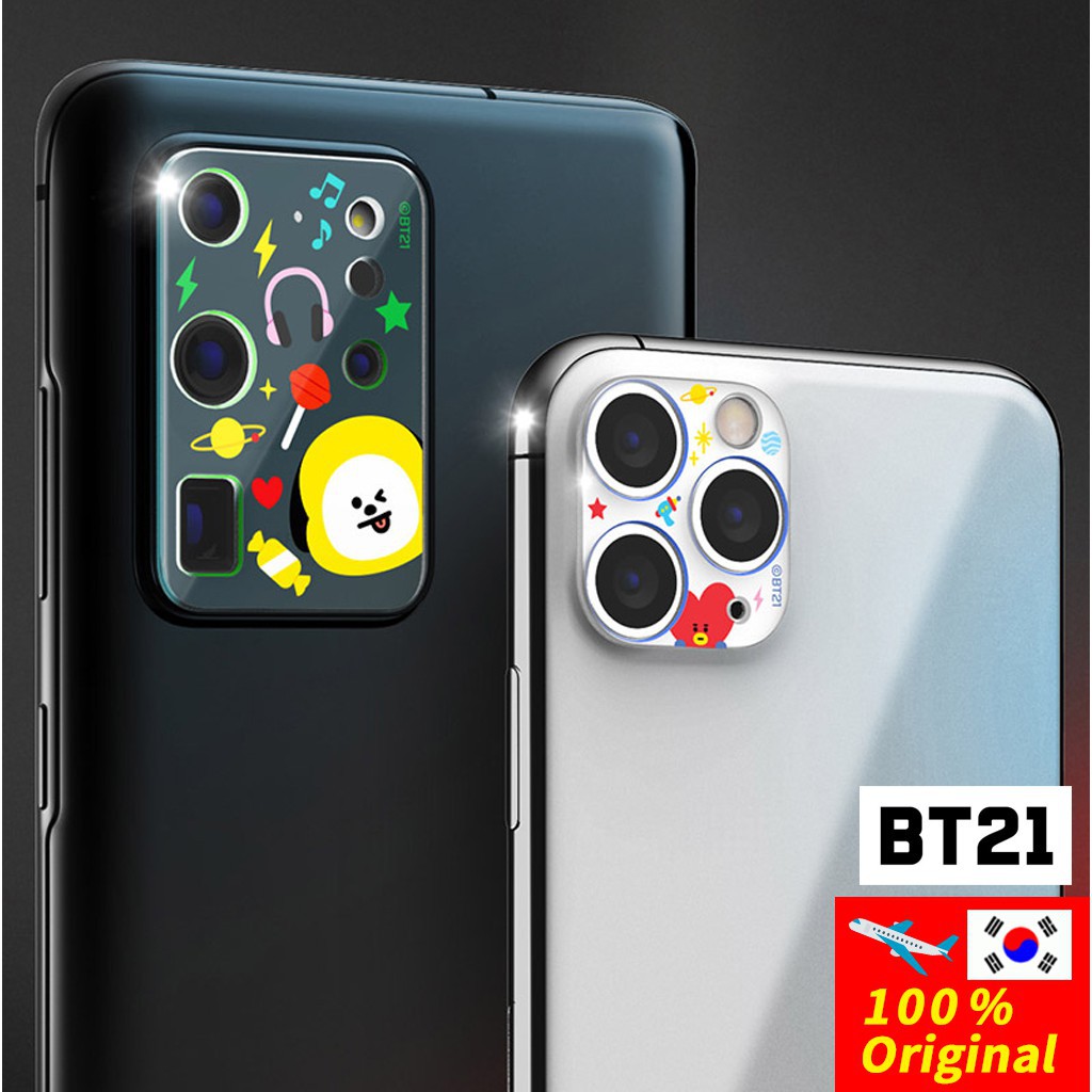BTS BT21 Official Camera Protector/ Tata Chimmy Cooky RJ Mang Koya Shooky for Galaxy S20 S20 + S20 Ultra iPhone11 iPhone 11 Pro Pro Max