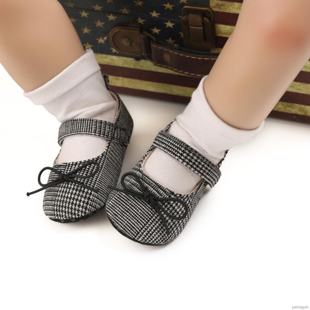 Giày búp bê đế mềm chống trượt cho bé gái 0-18 tháng tuổi
