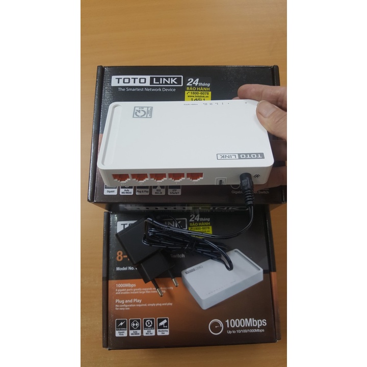 Switch Chia Mạng Gigabit Totolink S505G, S808G  - Hàng Chính Hãng