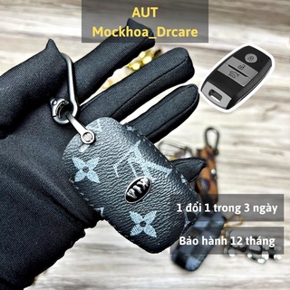 Bọc chìa khoá smartkey Kia 3 nút (Kia Morning, Seltos, Soluto, Rio, Cerato, Optima, Rondo, Sorento) da Canvas KMK3