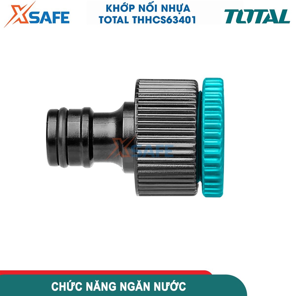 Khớp nối nhựa TOTAL nối ống nước kích thước 3/4inch, chất liệu ABS, PP, POM - chính hãng - xsafe