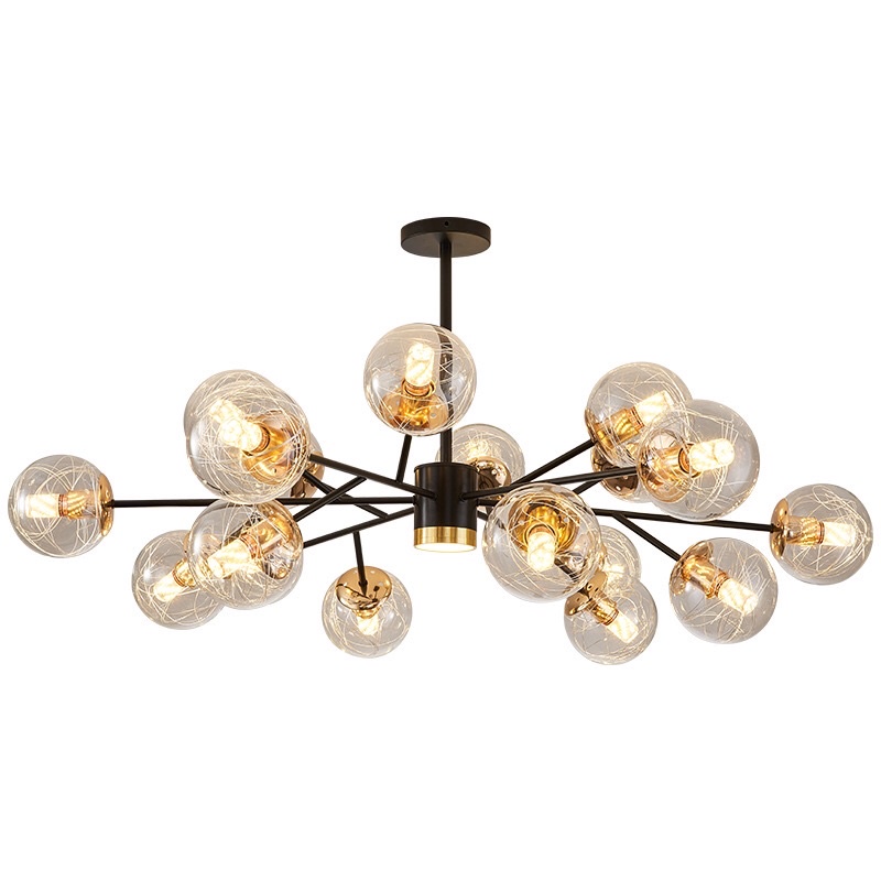 Đèn chùm trắng trí nội thất 15 bóng -Tặng bóng led