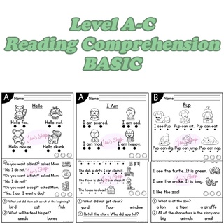 Image of 7月更新 分級閱讀理解 Reading Comprehension 學習單 幼兒英文 美國學校教材【初級版】