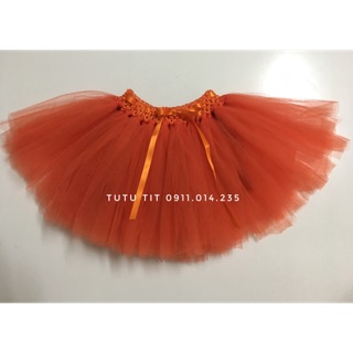 Chân váy Tutu màu cam