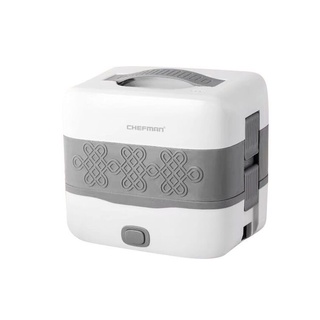 Hộp Cơm Cắm Điện Giữ Nhiệt 2 Tầng Chefman Cao Cấp, Hâm Nóng và Nấu Chín Thức Ăn