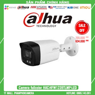 [Giá Hủy Diệt]Camera HDCVI 2MP Full Color DAHUA HAC-HFW1239TLMP-LED