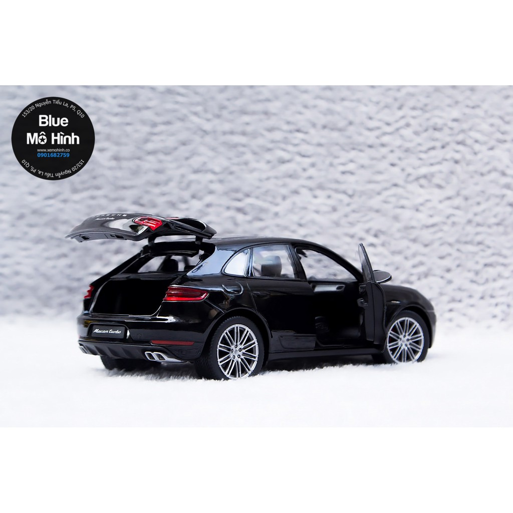 Blue mô hình | Xe mô hình Porsche Macan Turbo SUV Welly 1:24