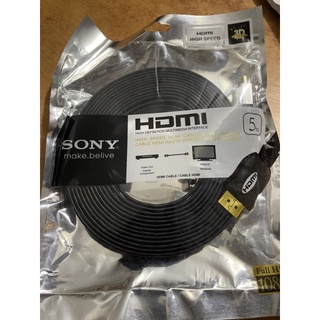 Dây Cáp Hdmi Sony 5m dẹt màu đen