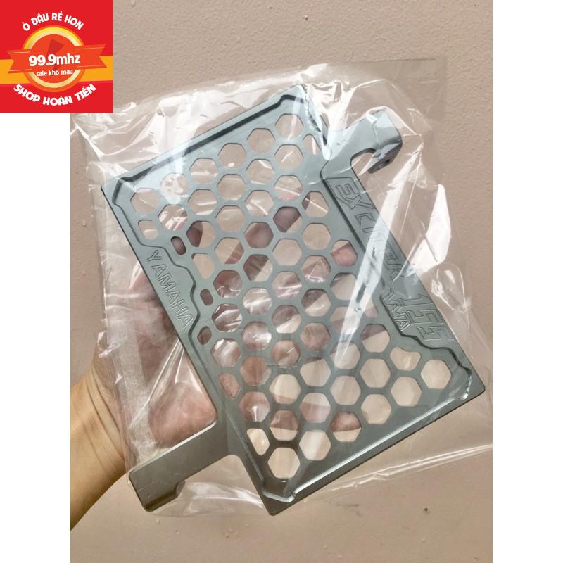 Che Két Nước Exciter 155, Ex2021 VVA Nhôm CNC Cao Cấp Khắc Chữ Bo Viền Gia Công Sắc Sảo - Màu Bạc